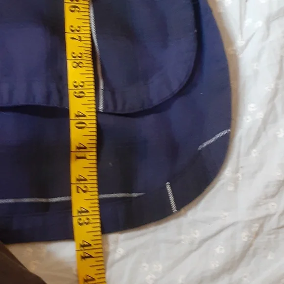 GAP Navy Plaid Shirt Dress Tie Waist – Size Small - Picture 7 of 7